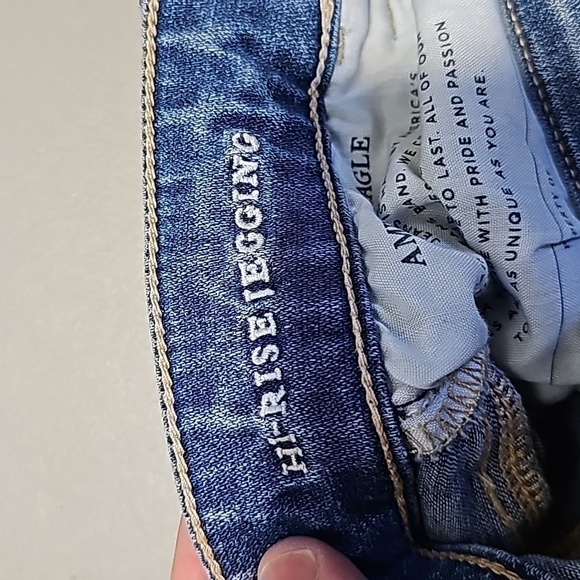 American Eagle super stretch size 4 high rise jeggings - Picture 7 of 8